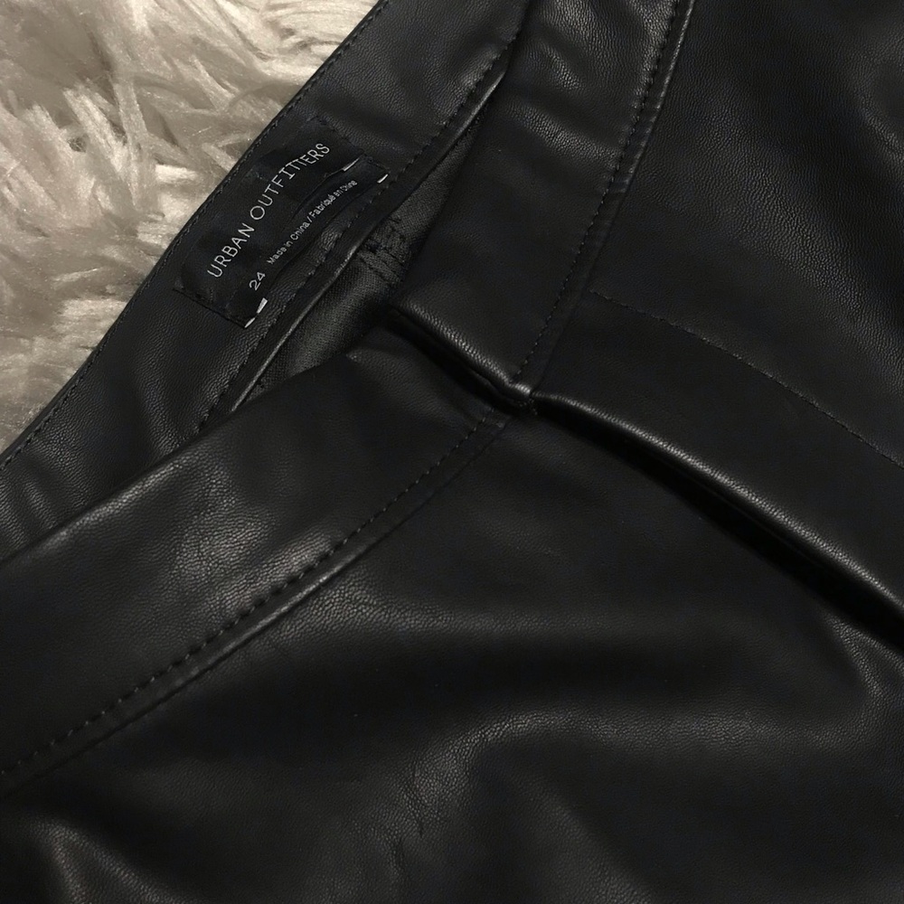 Urban Outfitters Faux Leather Flare Pants